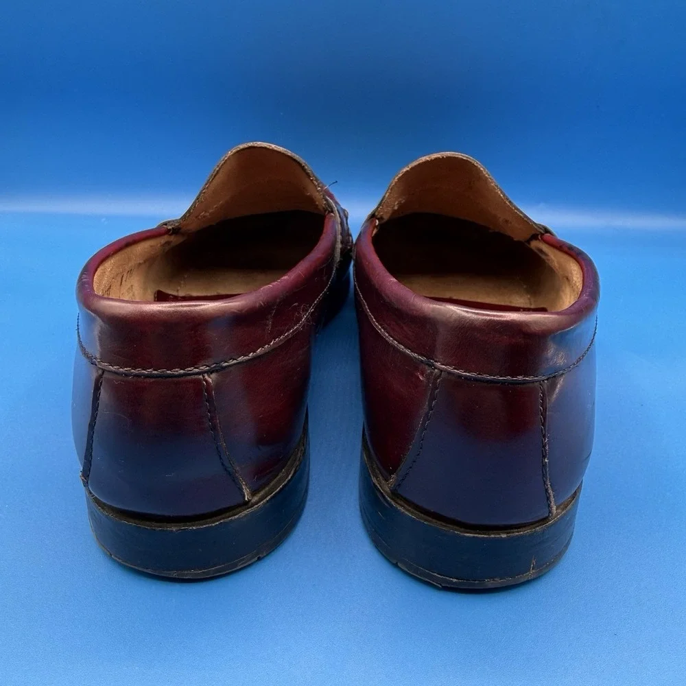 G.H. Bass & Co. Weejuns Burgundy Leather Penny Loafers Men's Size 9.5 EE